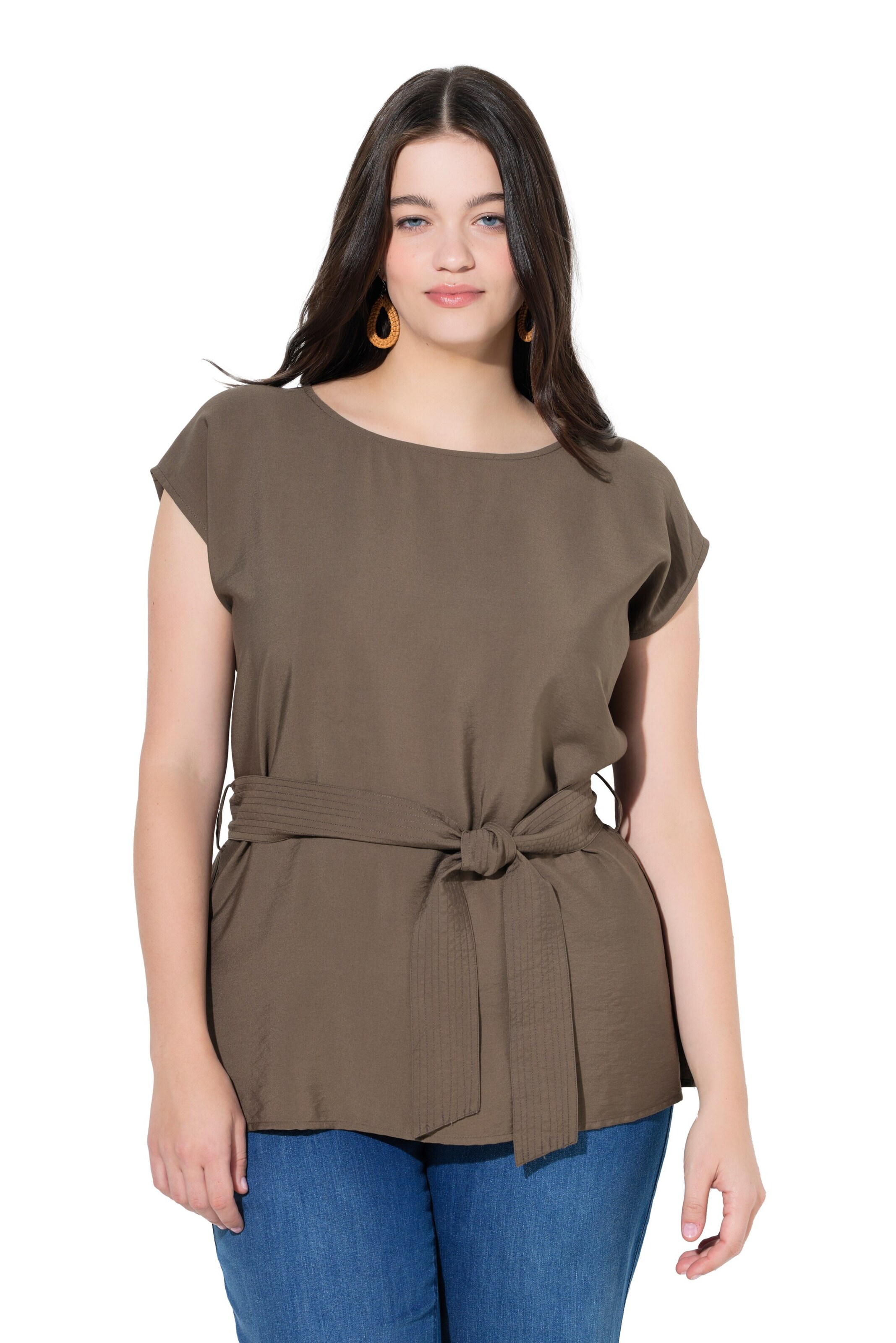 Ulla Popken Tunika in Braun: Vorderseite