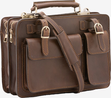 Borsa a mano di Viola Castellani in marrone: frontale