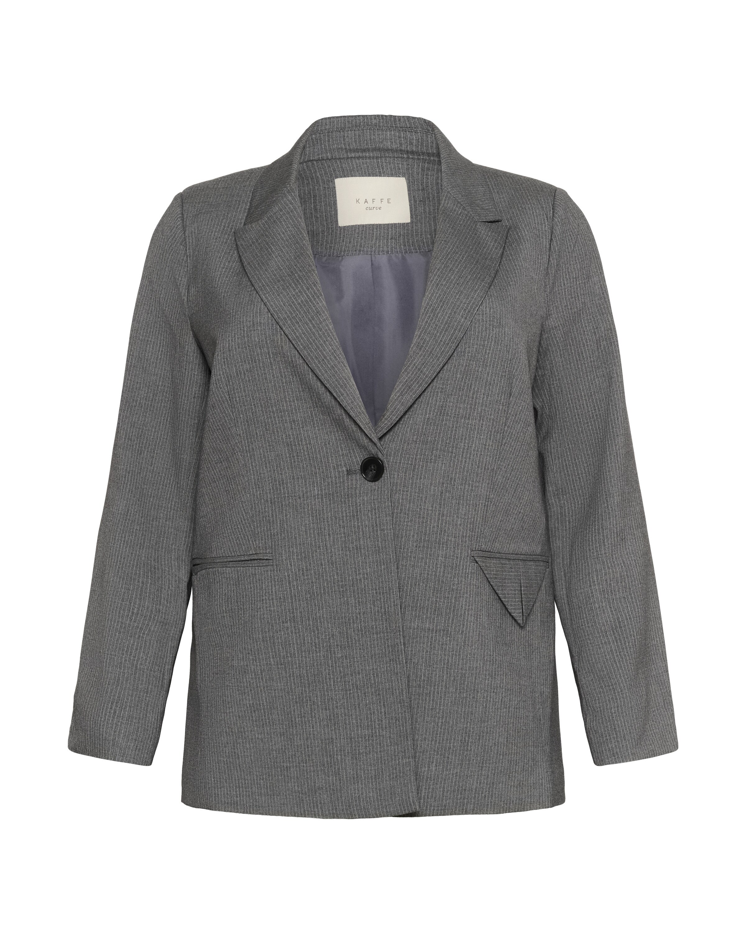Blazer KAFFE CURVE en gris : devant