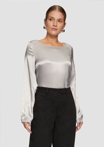 s.Oliver BLACK LABEL Bluse in Grau: Vorderseite