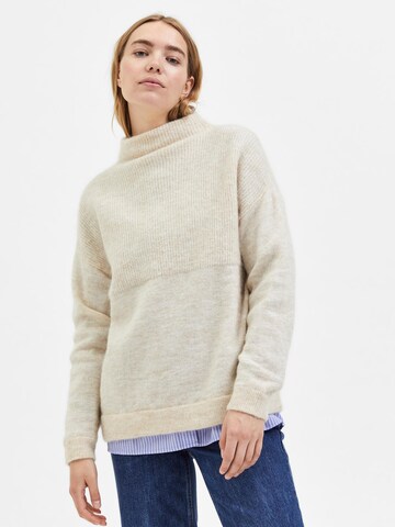 SELECTED FEMME Pullover 'Mola' in Beige