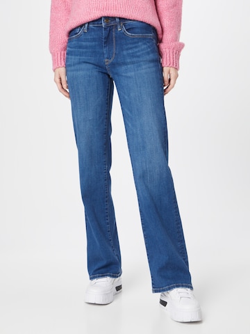 Pepe Jeans Bootcut Jeans 'AUBREY' in Blauw: voorkant