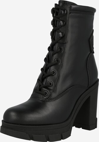 GUESS Schnürstiefelette 'XENNIA' in Schwarz: predná strana