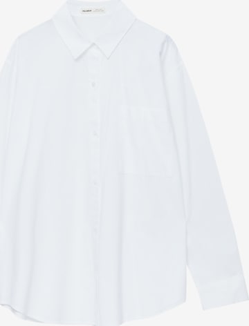 Pull&Bear Bluse i hvid: forside