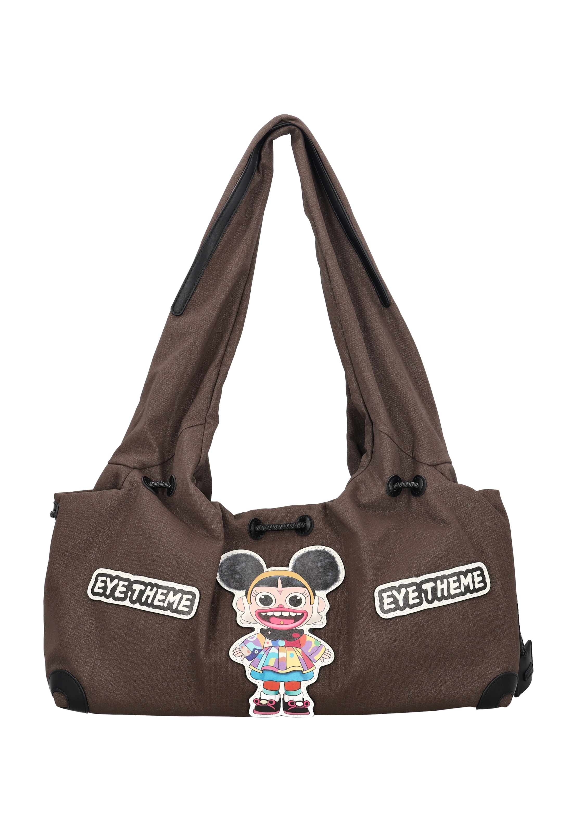 myMo Pop - Bolso de hombro 'Pop Eye Theme' en marrón: frente