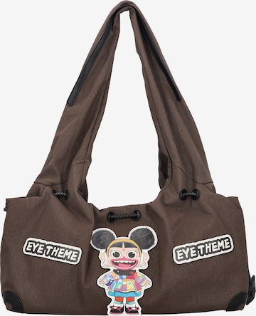 myMo Pop - Bolso de hombro 'Pop Eye Theme' en marrón: frente