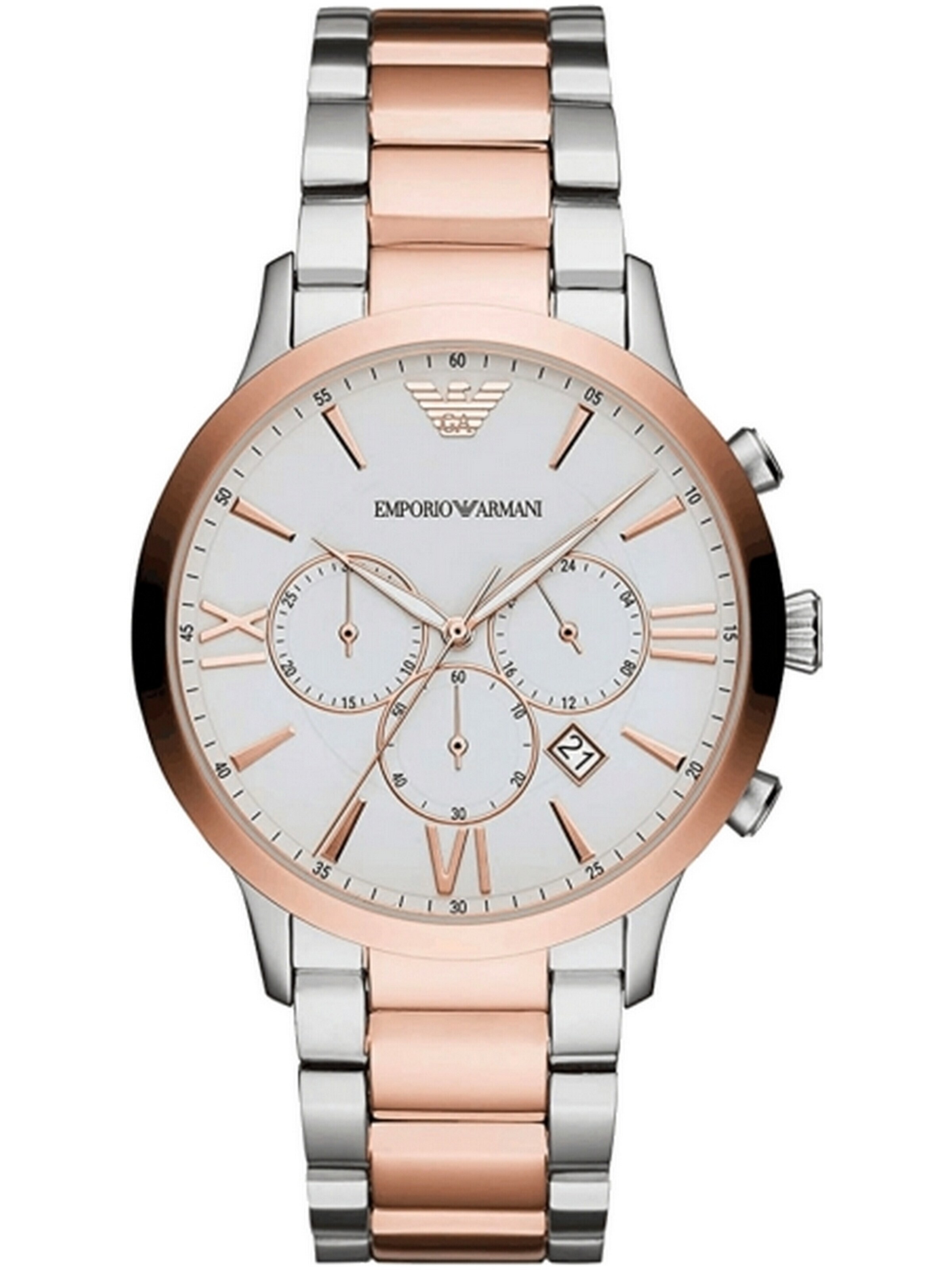 Orologio analogico di Emporio Armani in argento: frontale