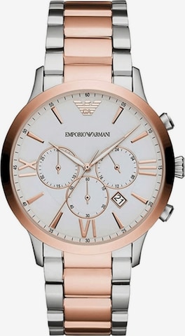 Orologio analogico di Emporio Armani in argento: frontale