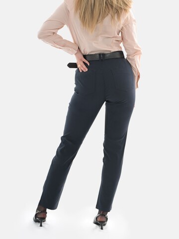PANTONECLO Regular Trousers 'Leafletic Women’s Trouser' in Blue