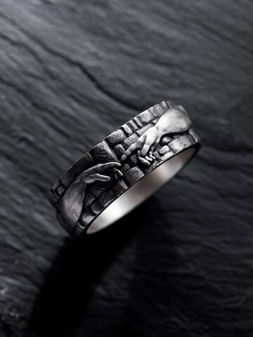 REYTEL Ring 'THE CREATION OF ADAM' in Silber