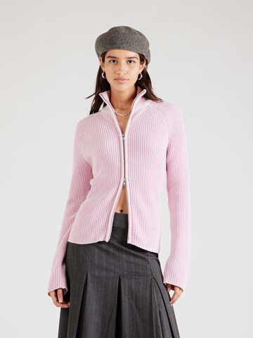 Cardigan Monki en rose : devant