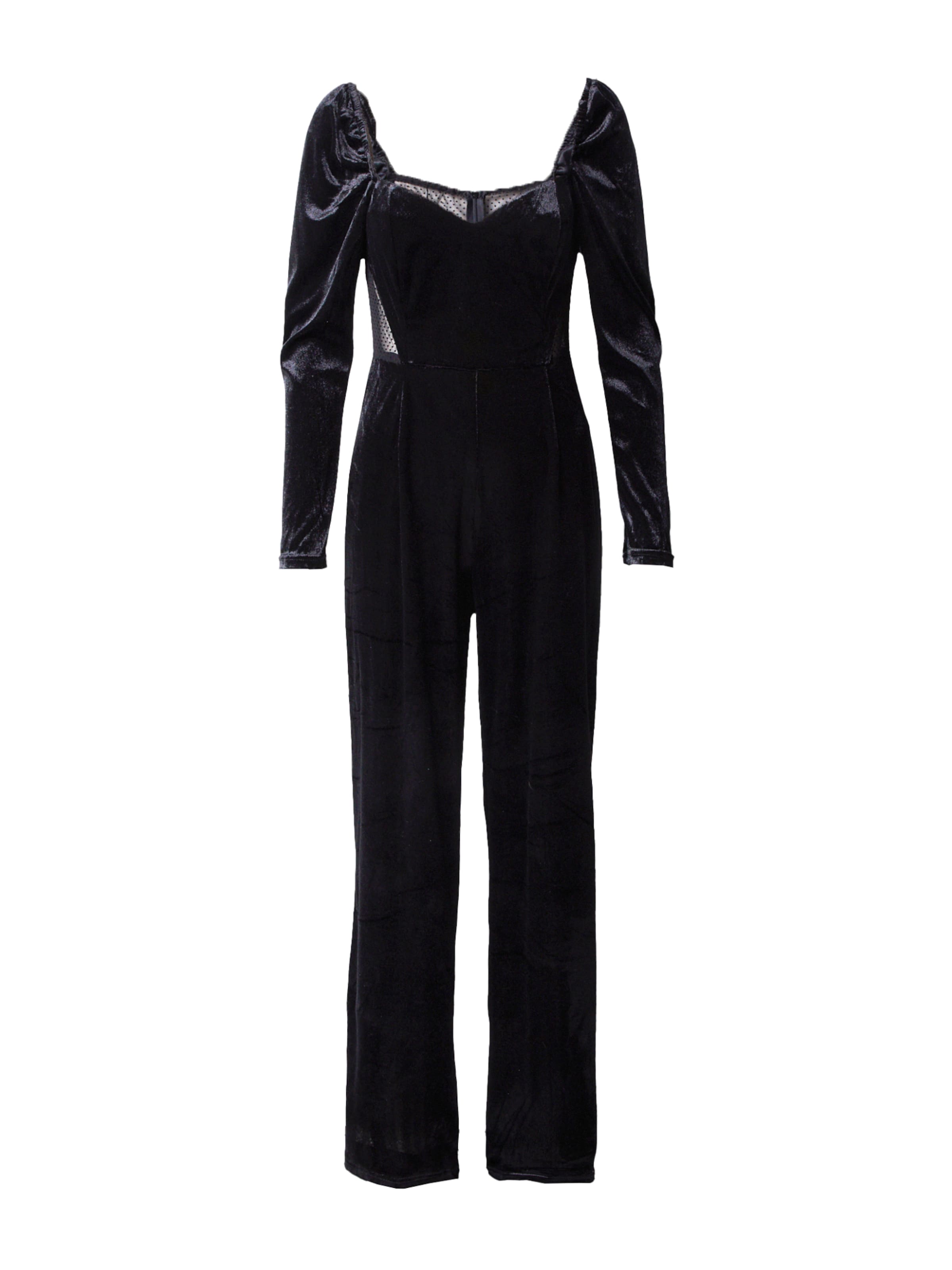 Warehouse - Jumpsuit en negro: frente