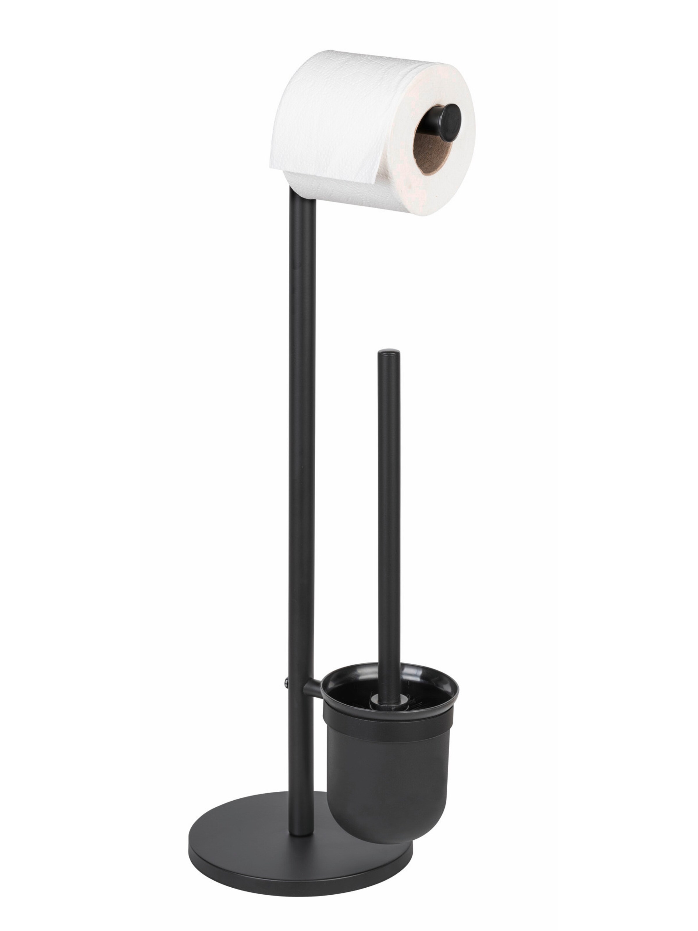 Wenko WC-Garnitur 'Parus' in Schwarz