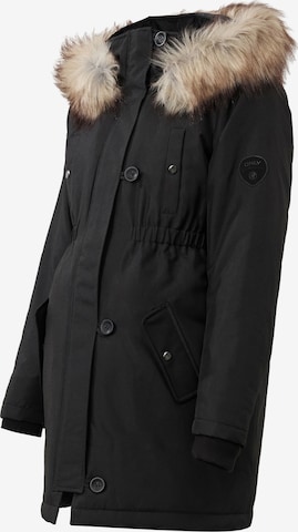 Only Maternity Talviparka 'OLMIRIS' värissä musta: etupuoli