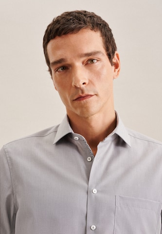 SEIDENSTICKER Regular Fit Hemd 'Smart Essentials' in Grau