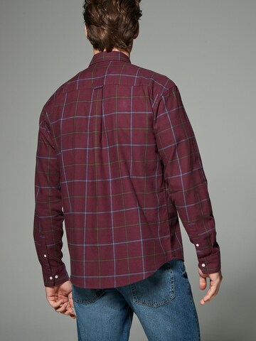 Next Regular fit Button Up Shirt in Red