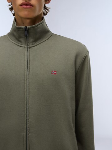 NAPAPIJRI - Sudadera con cremallera 'Balis' en verde