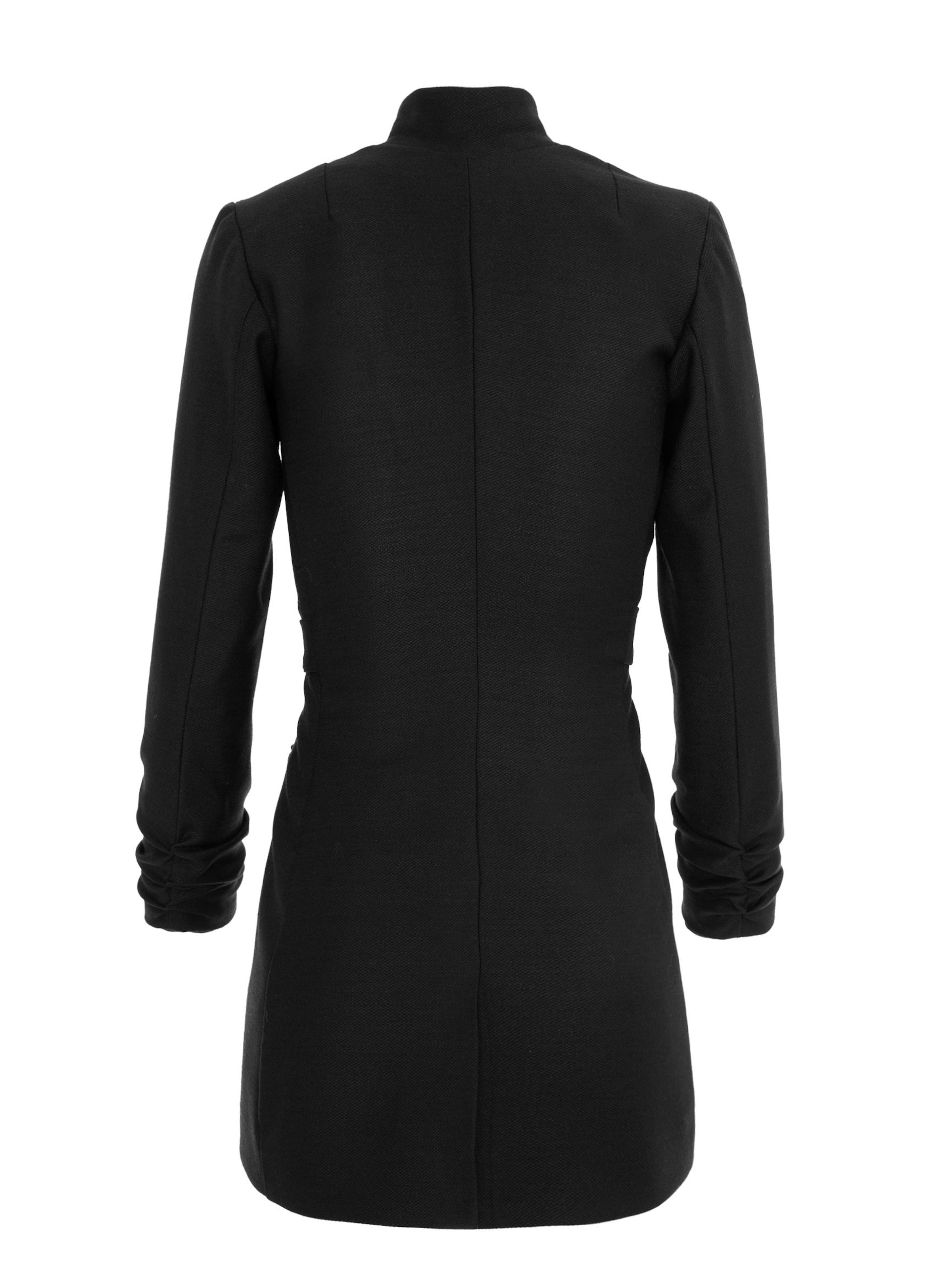 AVENUE N°29 Blazer 'Single Breasted Wool Blazer With In Seam Belt' in Black