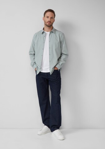 s.Oliver BLACK LABEL Regular fit Button Up Shirt in Green