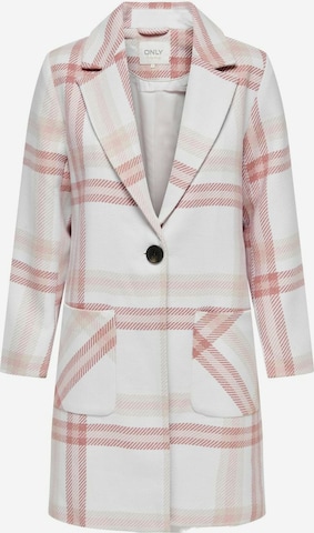 Only Petite Between-Seasons Coat in White: front