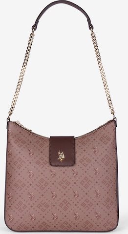 Borsa a mano di U.S. POLO ASSN. in marrone: frontale
