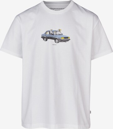 Cleptomanicx Shirt 'Carsharing' in White: front