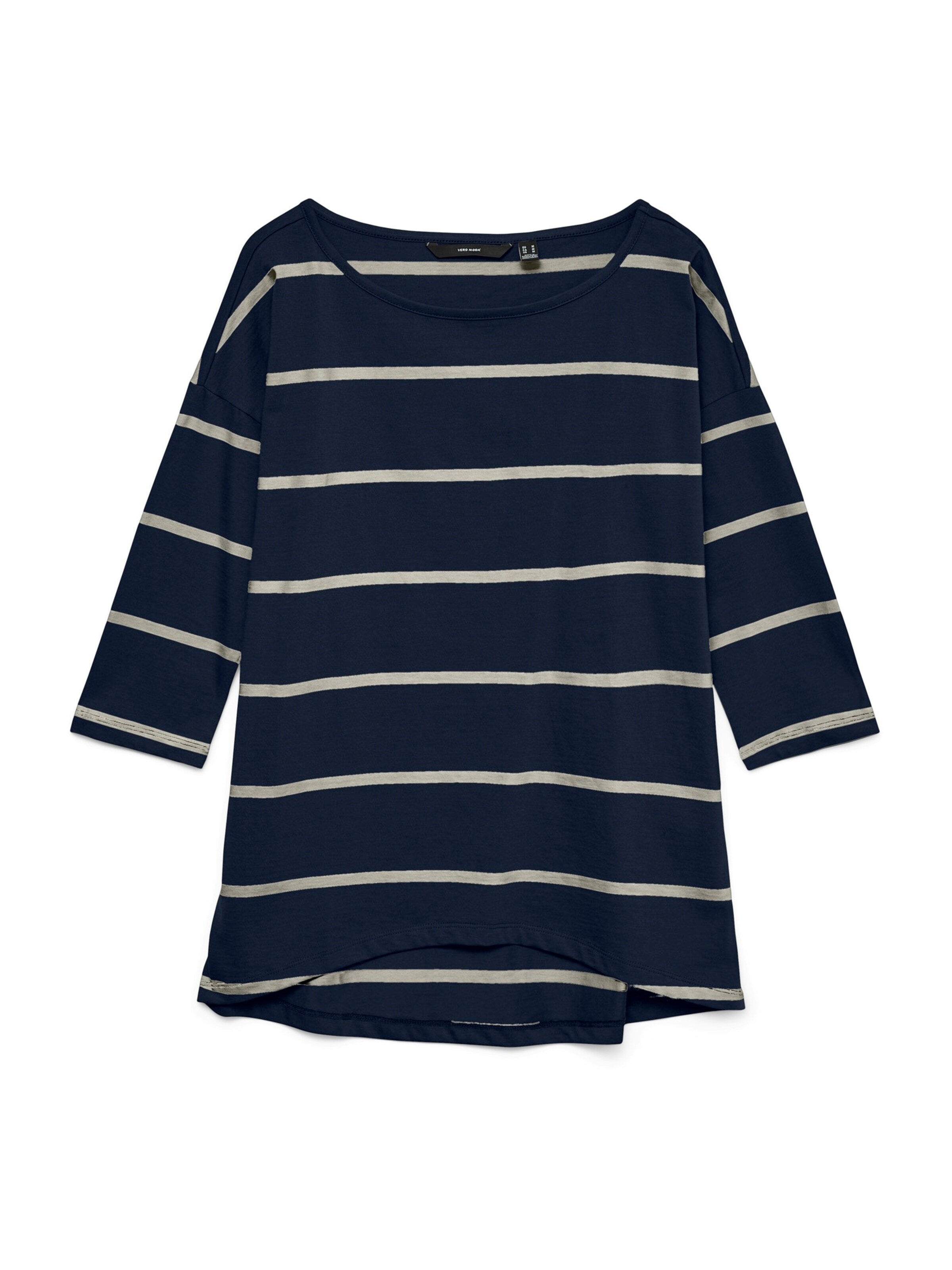 VERO MODA Shirt 'VMDINA' in Cream / Dark blue, Item view