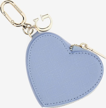 GUESS Key Ring in Blue: front