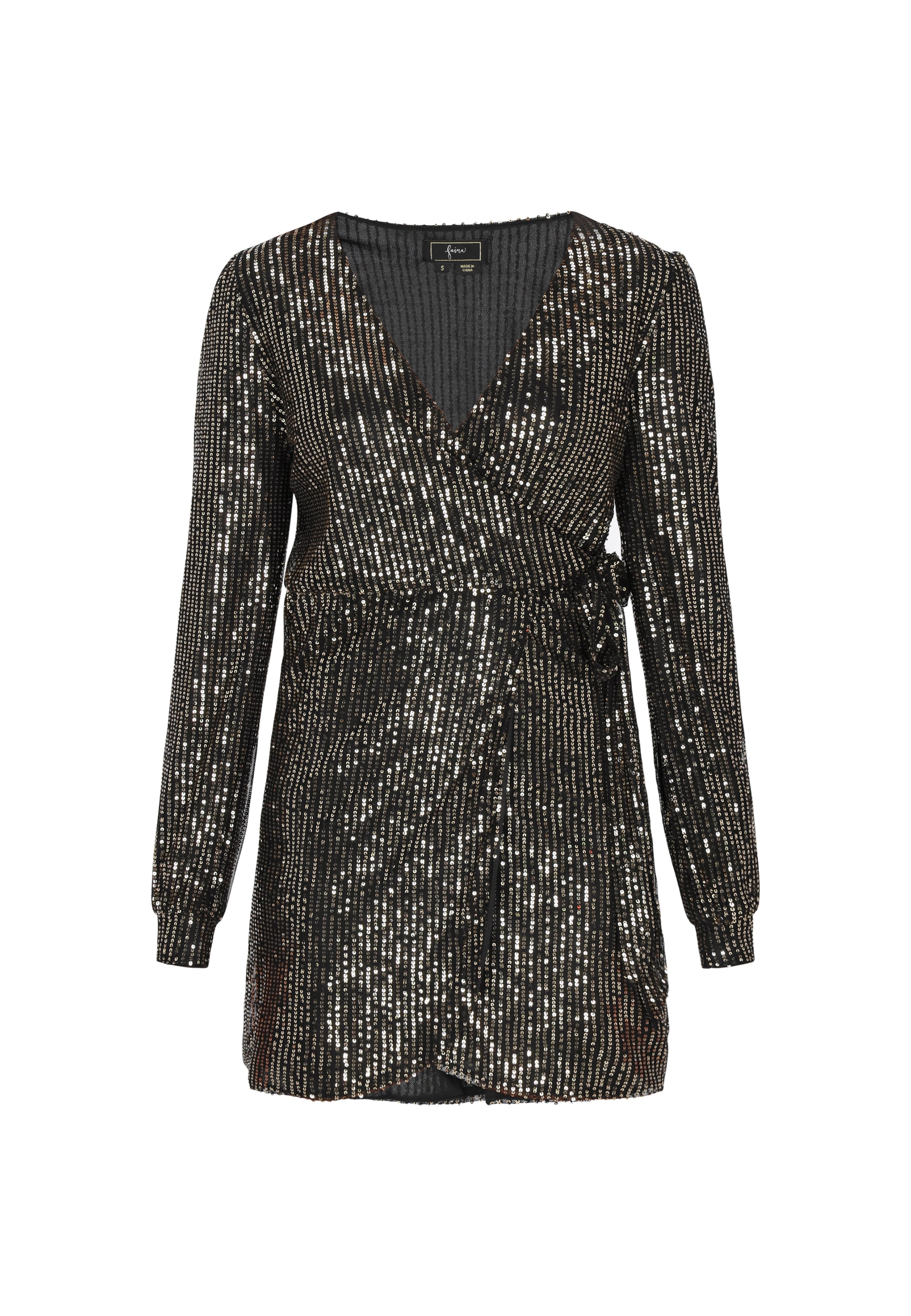 faina Kokteilikleit, värv must: eest vaates