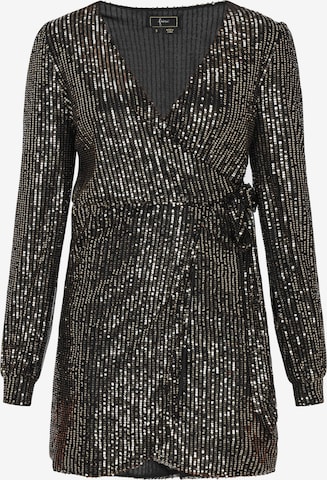 faina Kokteilové šaty - Čierna: predná strana