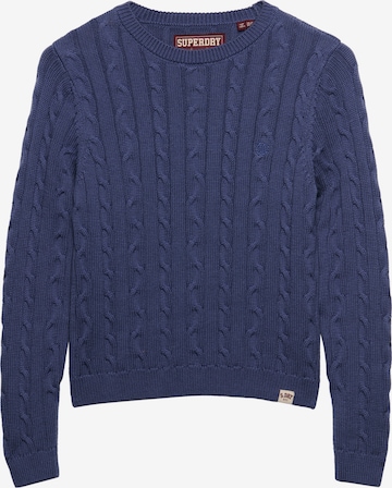 Pull-over 'Essentials' Superdry & Co en bleu : devant