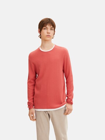 TOM TAILOR DENIM Pullover in Orange: predná strana