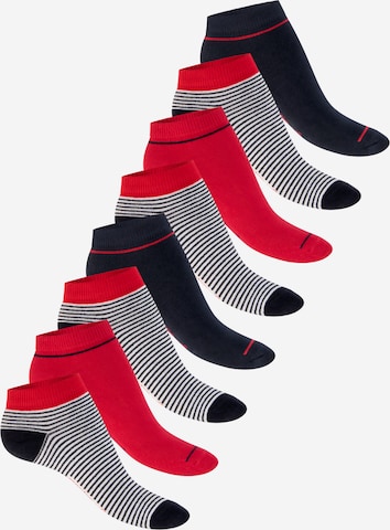 footstar Ankle Socks 'Ringel' in Red: front