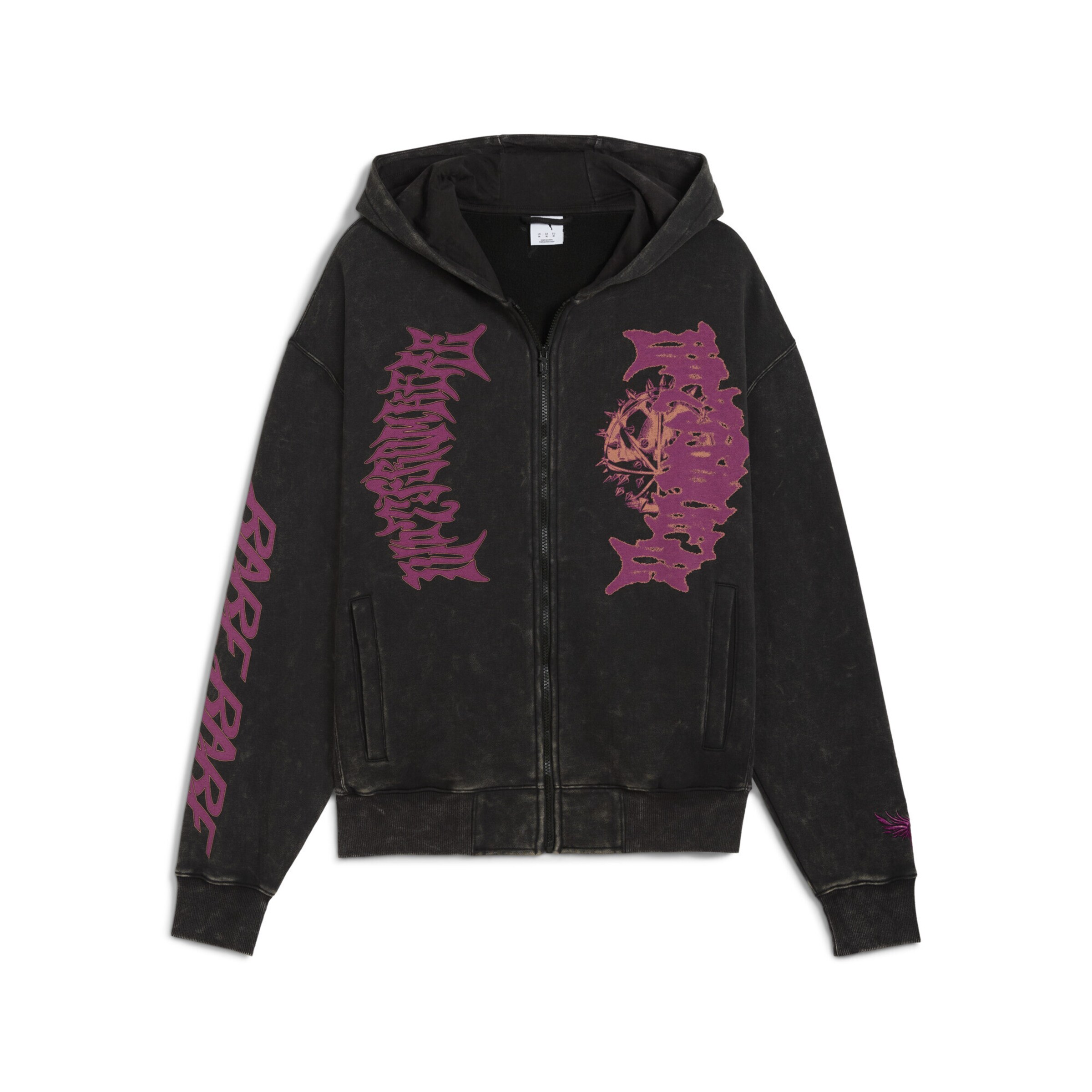 PUMA Sweatjacke in Schwarz: Vorderseite