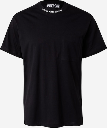 Tricou de la Versace Jeans Couture pe negru: față