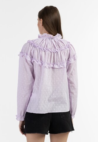 Camicia da donna di DreiMaster Vintage in lilla