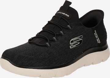 juoda SKECHERS Batai be raištelių 'Summits - Key Pace': priekis