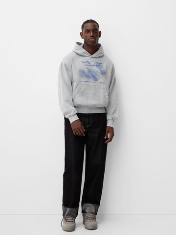 Bershka Majica | siva barva