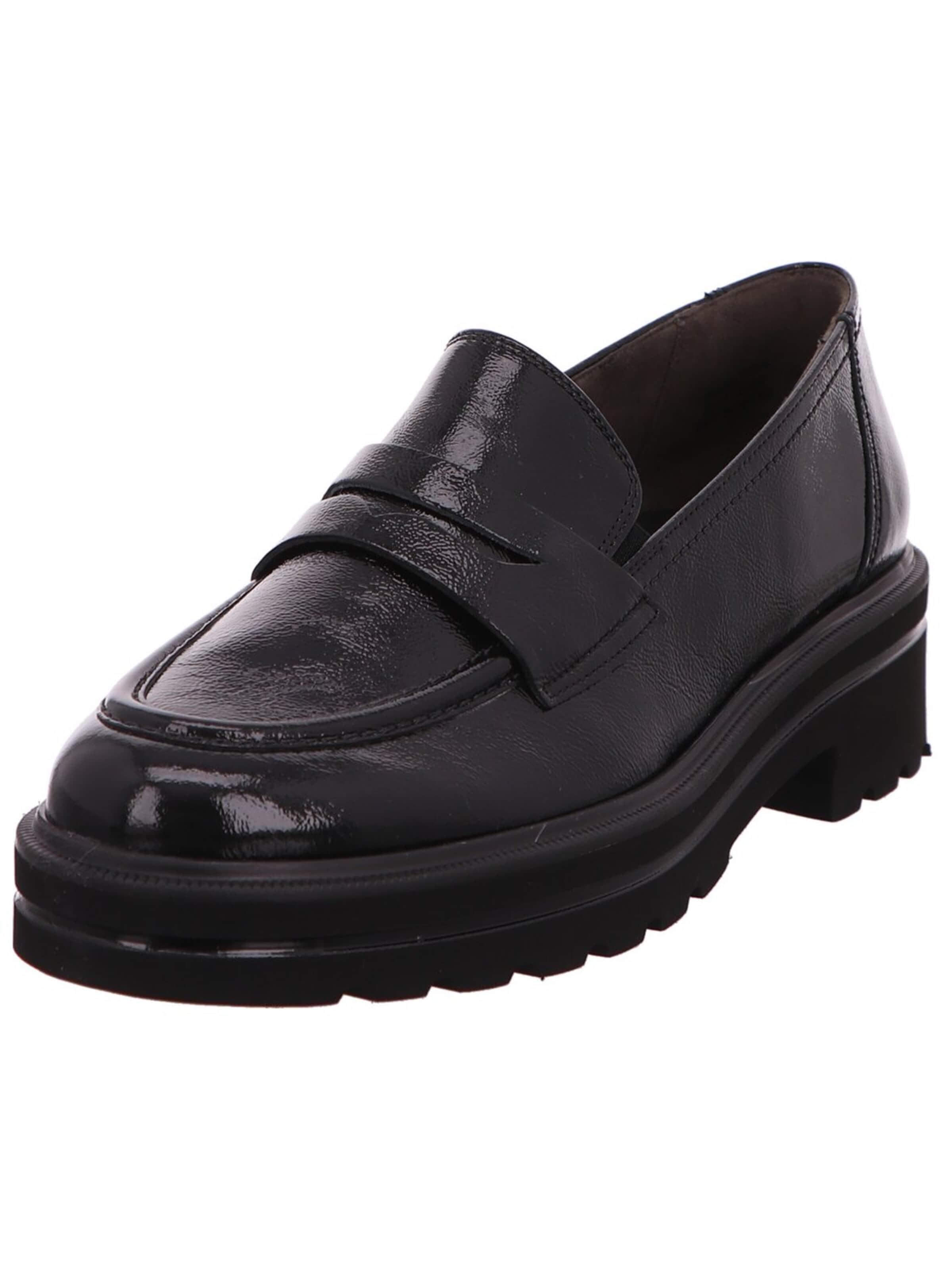Paul Green Mocassins in Zwart: voorkant
