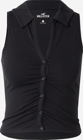 HOLLISTER Bluza | črna barva: sprednja stran