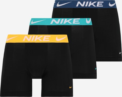 NIKE Sportunterhose in navy / türkis / gelb / schwarz, Produktansicht