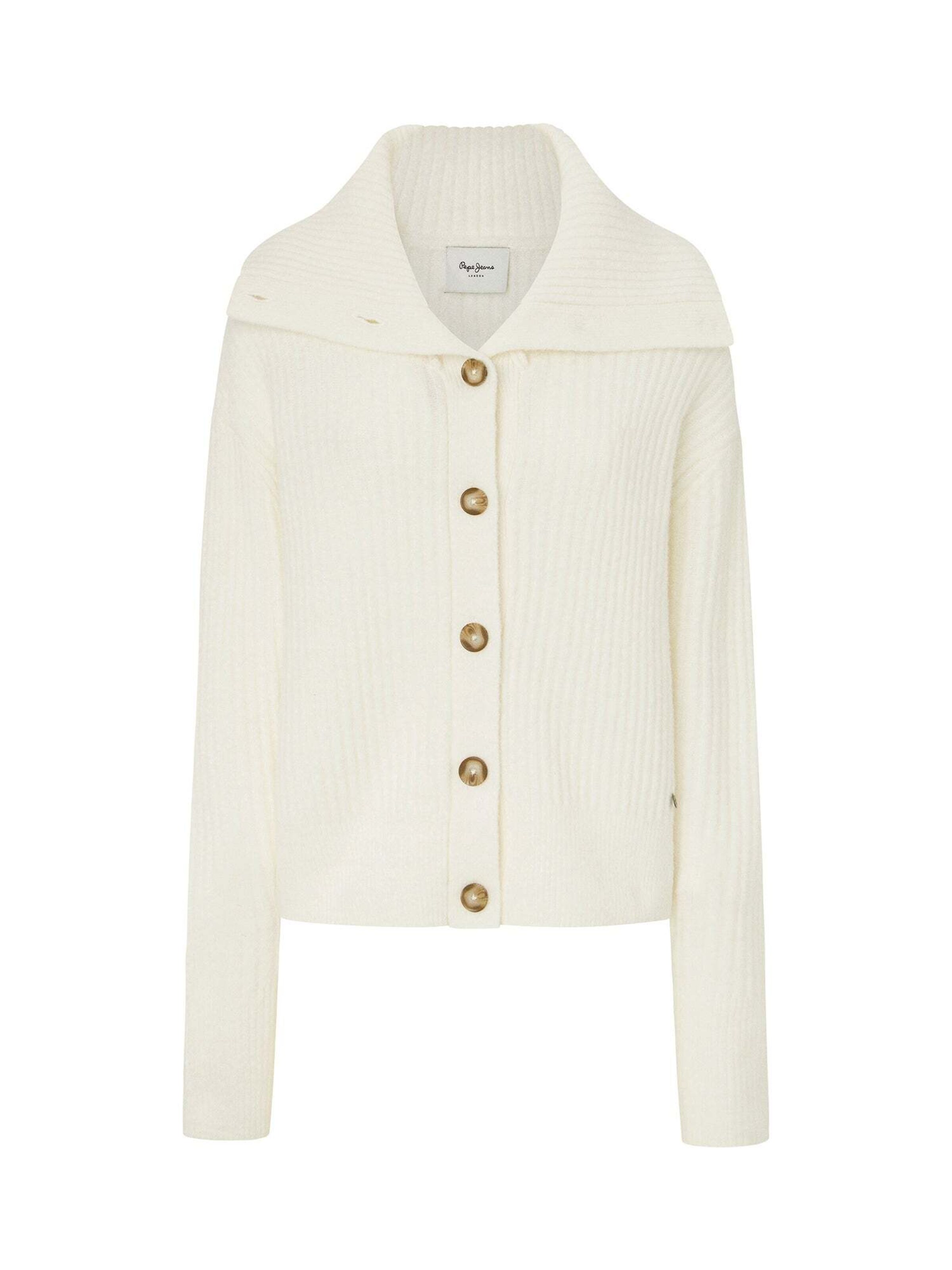 Giacchetta 'IRMA' di Pepe Jeans in bianco: frontale