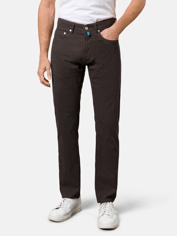 PIERRE CARDIN Regular Broek 'Lyon' in Bruin: voorkant