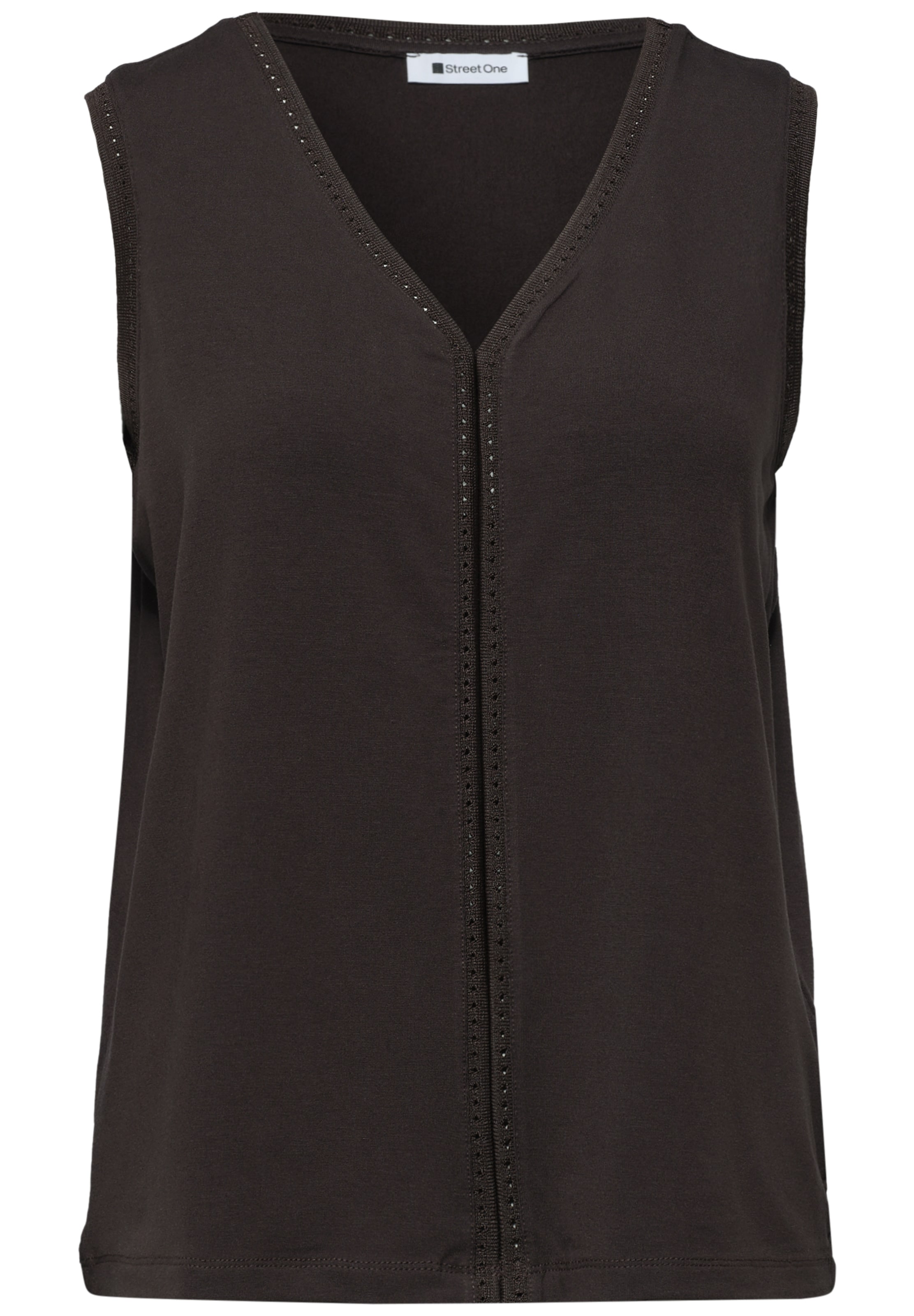 STREET ONE Top in Braun: Vorderseite