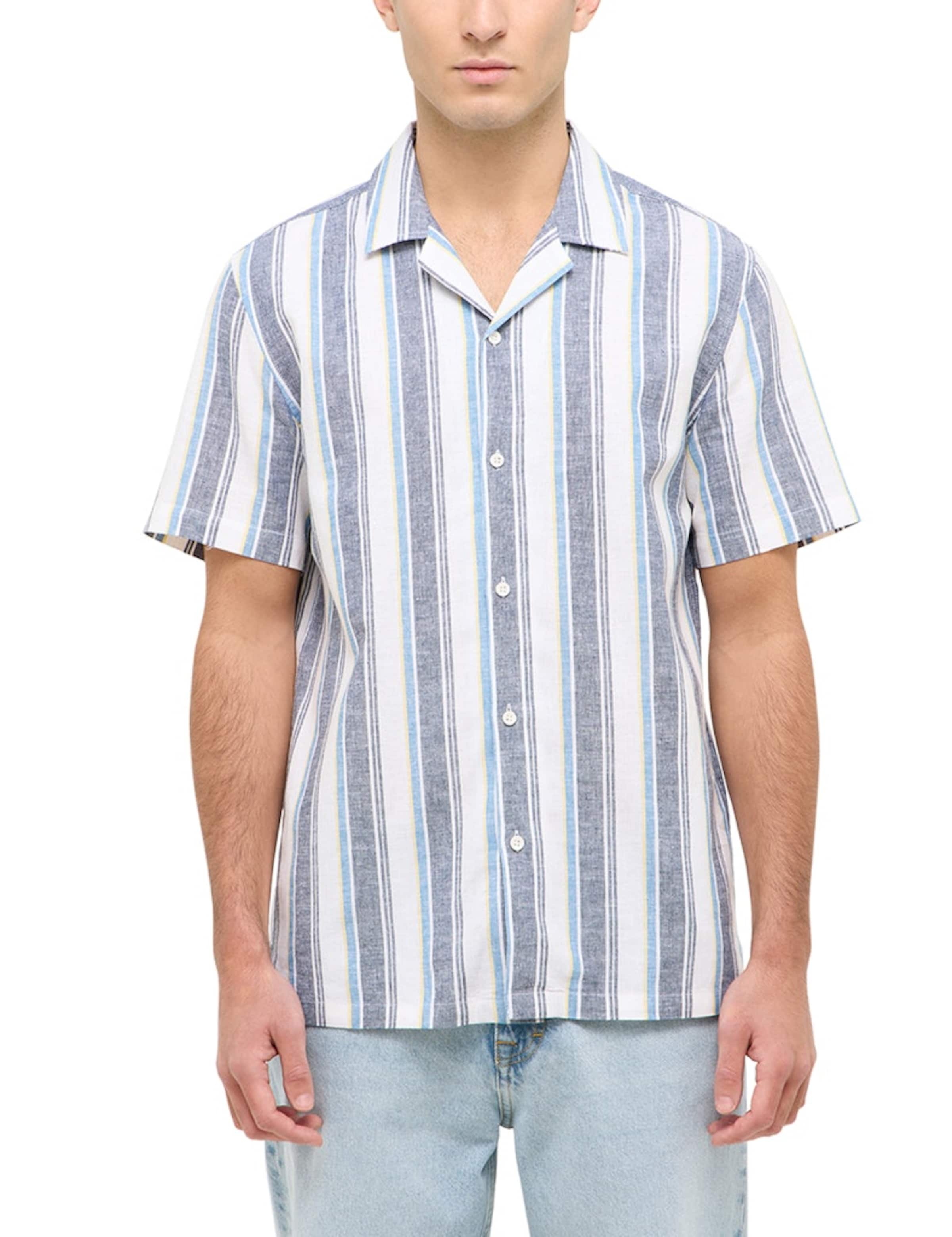 MUSTANGRegular Fit Košulja 'Layton' - plava boja: prednji dio