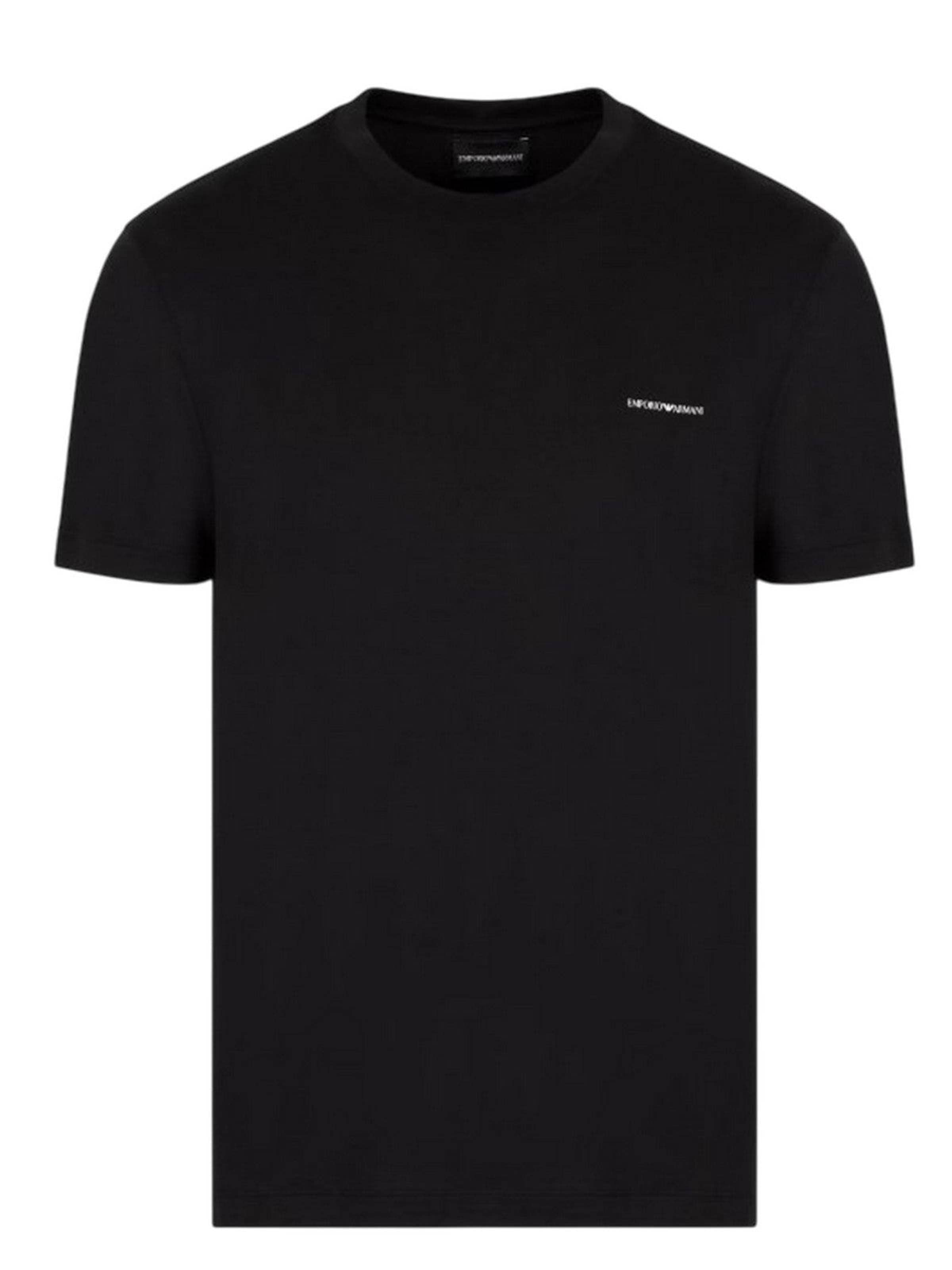 Emporio Armani - Camiseta térmica en negro: frente
