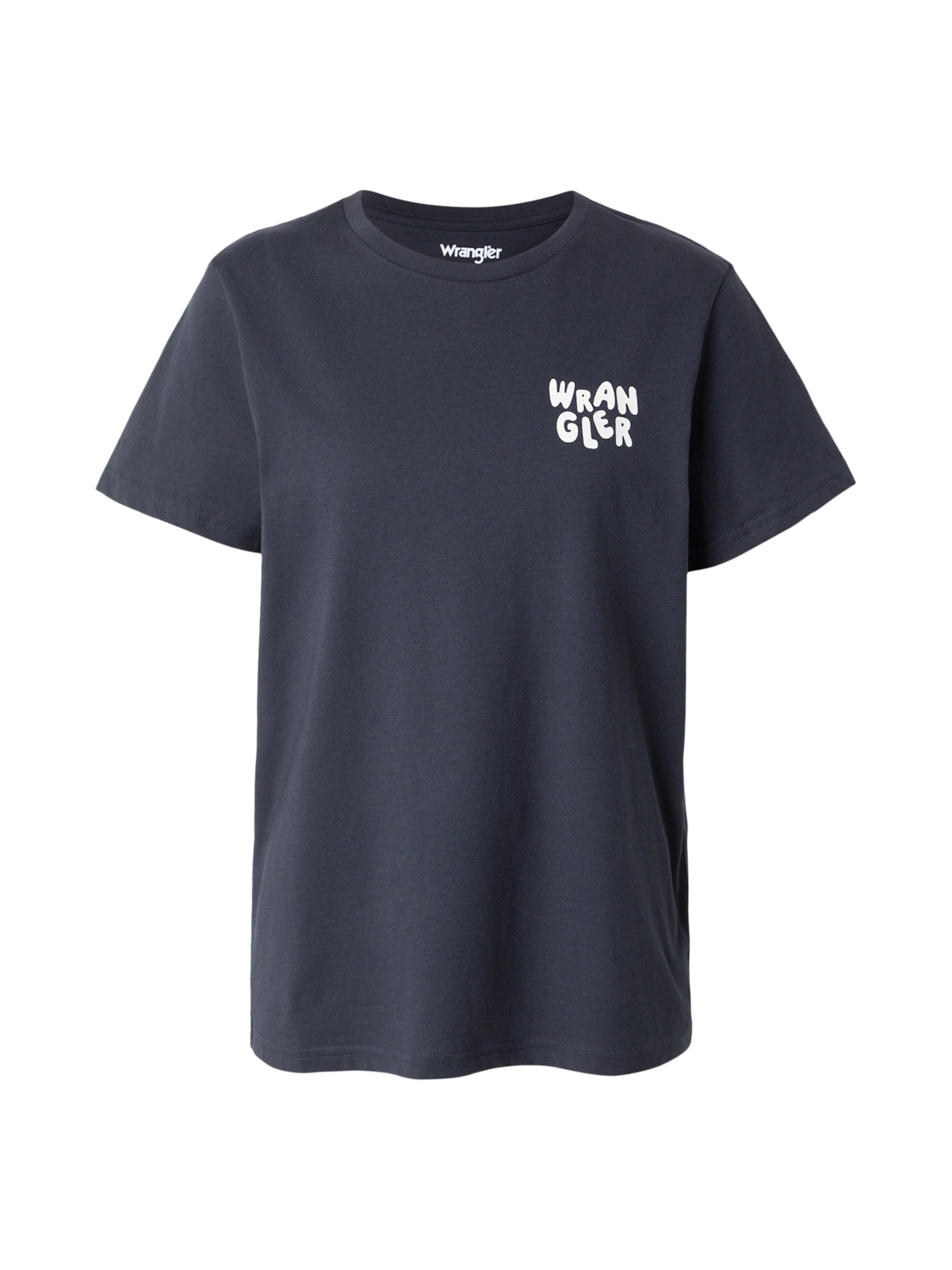 WRANGLER Μπλουζάκι 'SIGN OFF' σε μπλε: μπροστά