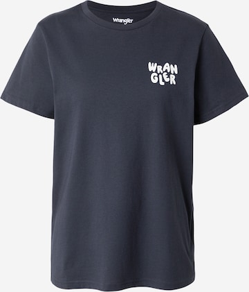 T-shirt 'SIGN OFF' WRANGLER en bleu : devant