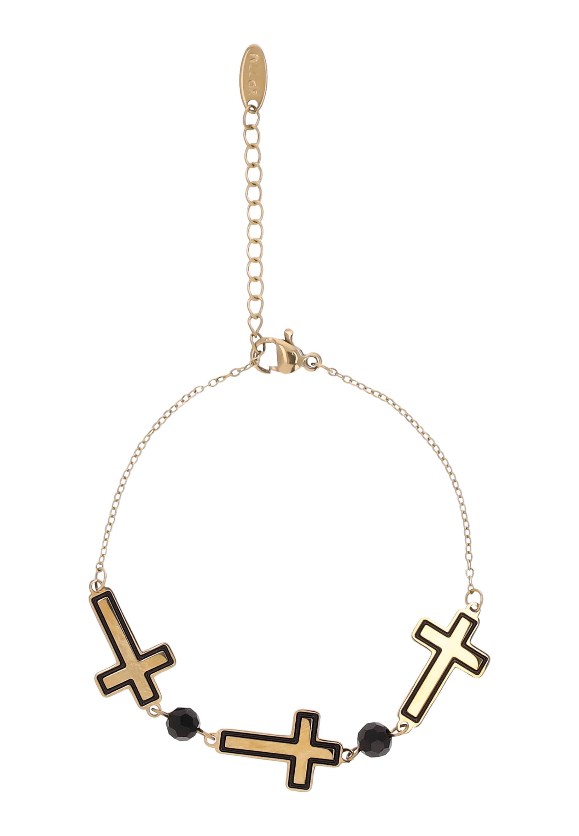 myMo ROCKS Armband in Gelb: Vorderseite