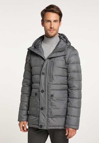 DreiMaster Klassik Winter Jacket in Grey: front